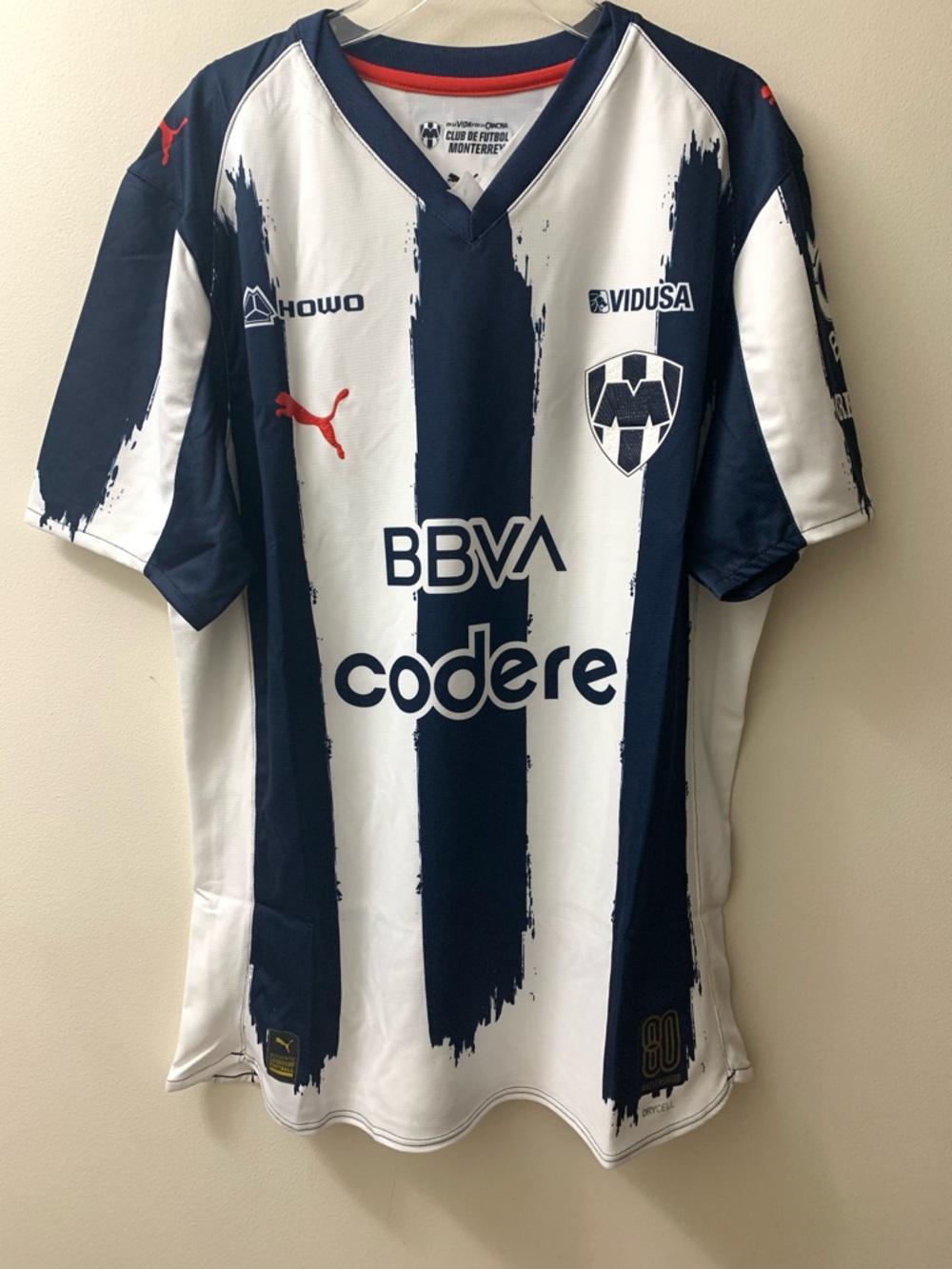 C.F. Monterrey Home 25/26 Men's Soccer Shirt Sz Large NEW $100
